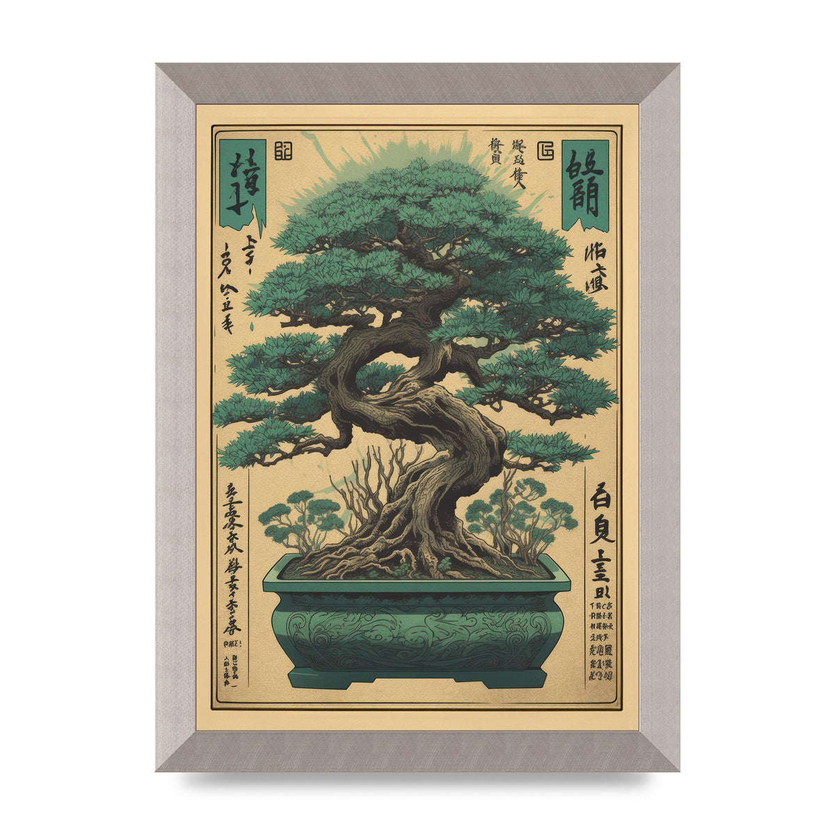 Majestic Bonsai Tree Risograph