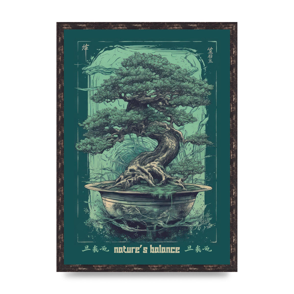 Bonsai Tree Essence Risograph