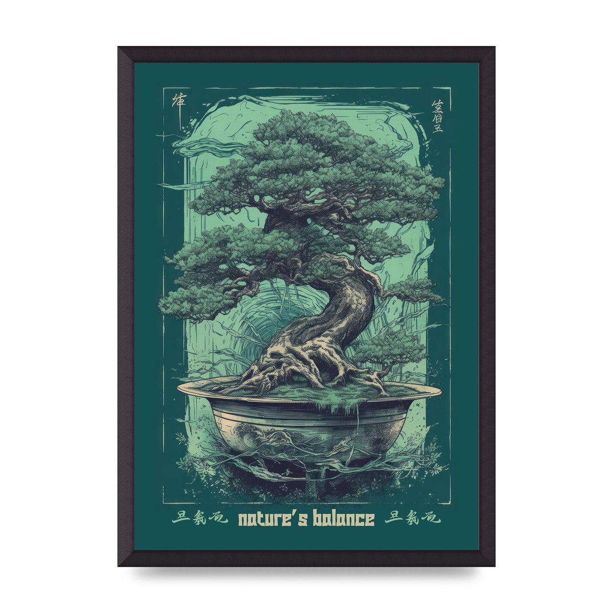 Bonsai Tree Essence Risograph