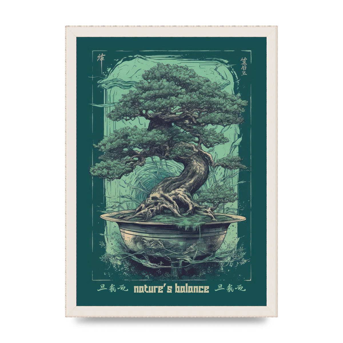 Bonsai Tree Essence Risograph