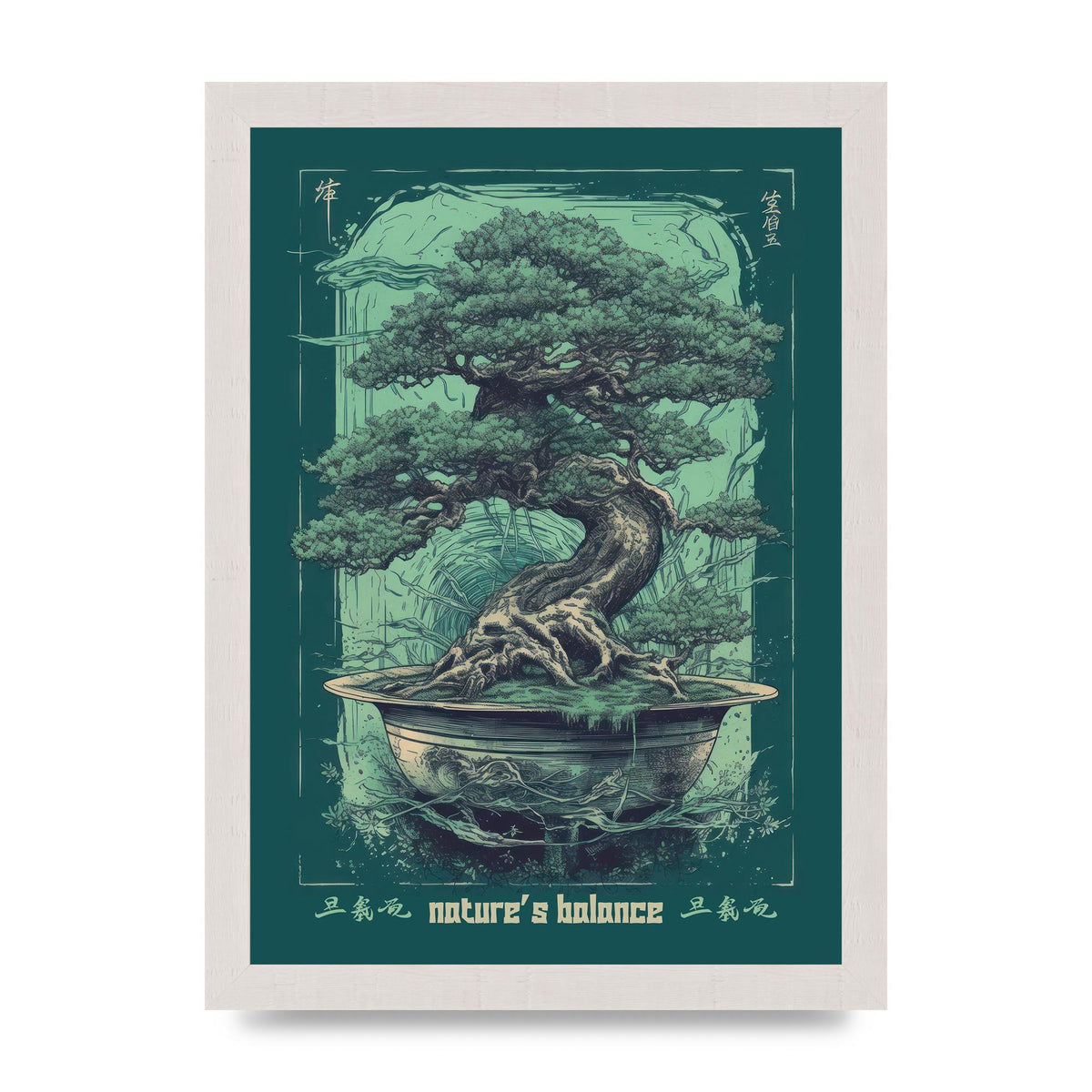 Bonsai Tree Essence Risograph