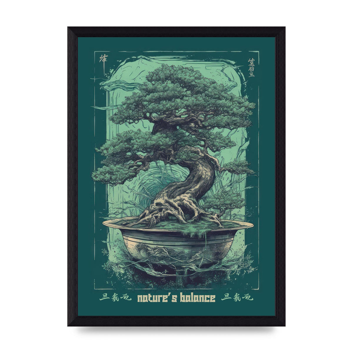 Bonsai Tree Essence Risograph