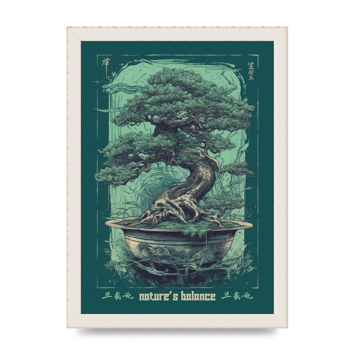 Bonsai Tree Essence Risograph
