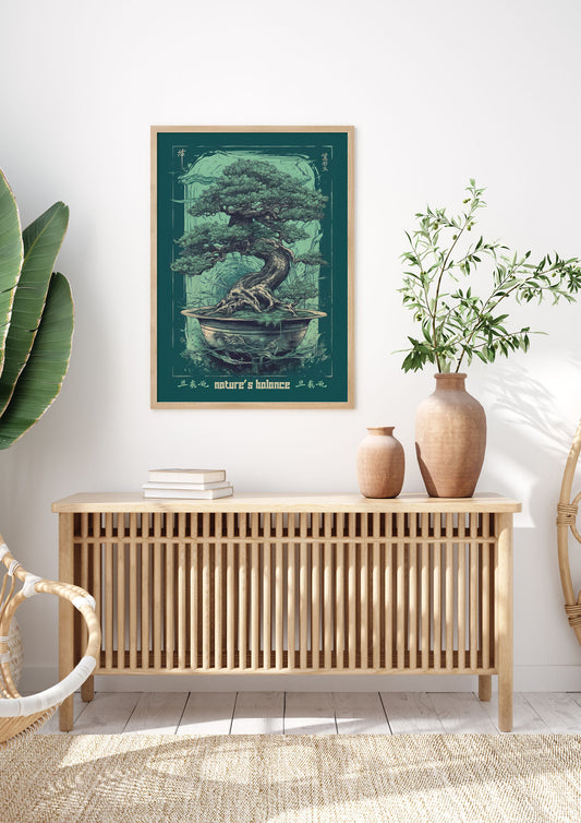 Bonsai Tree Essence Risograph