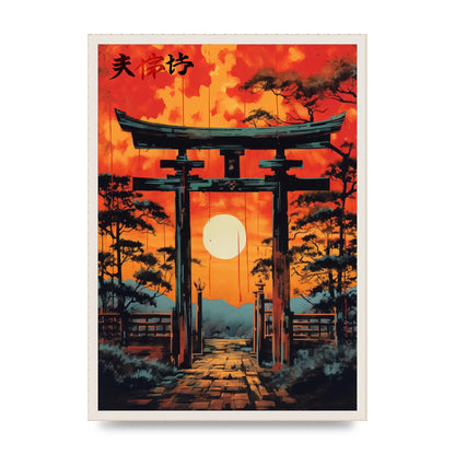 Sacred Passage Through Torii Gate