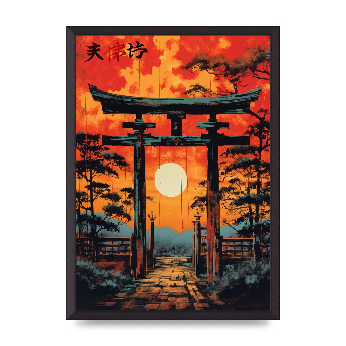 Sacred Passage Through Torii Gate