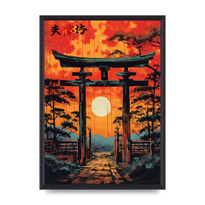 Sacred Passage Through Torii Gate