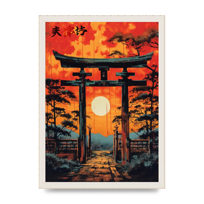 Sacred Passage Through Torii Gate