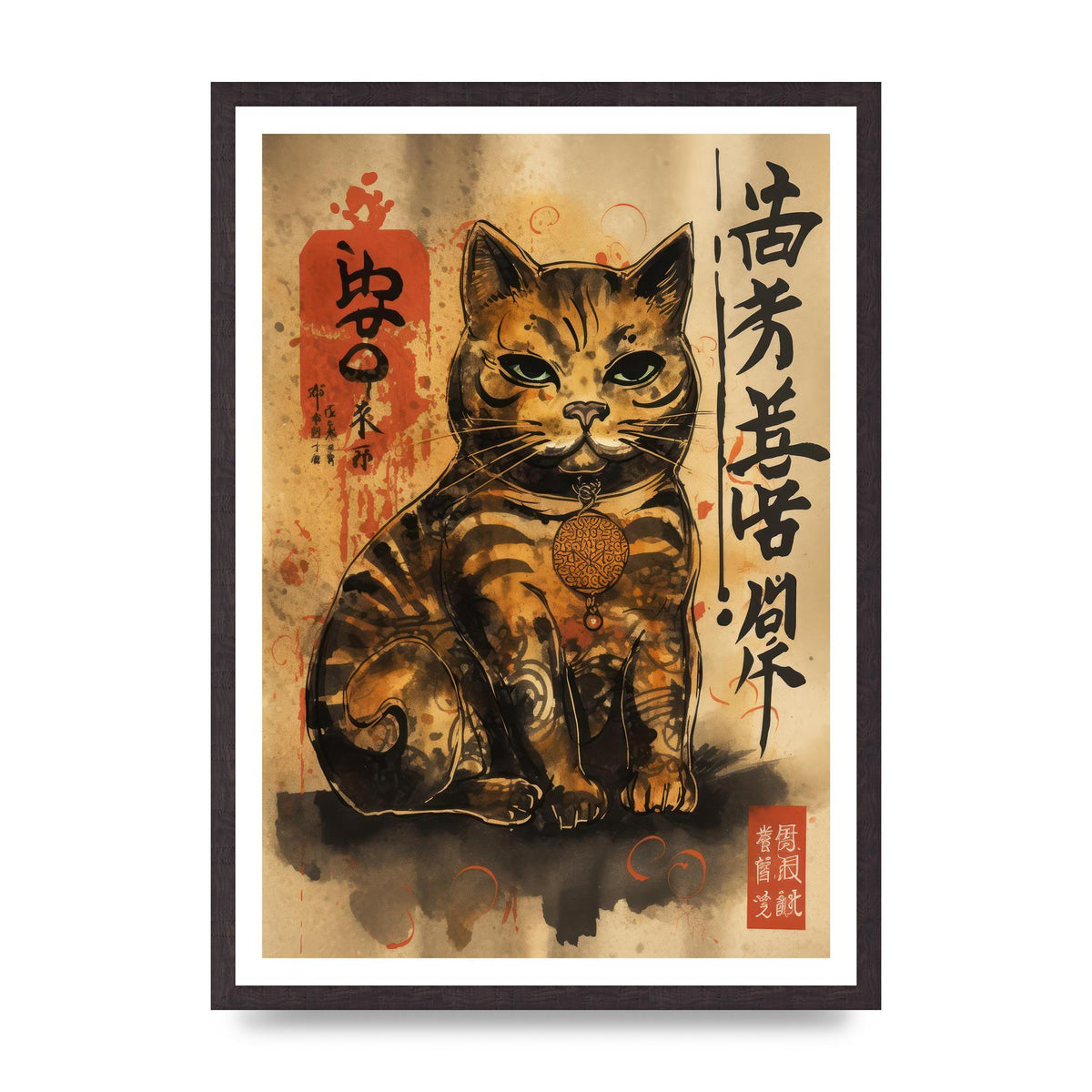Maneki-Neko Sumi-e Sketch