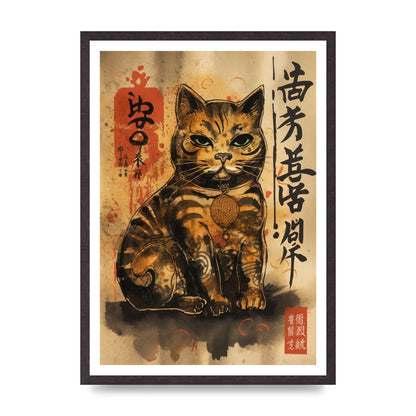 Maneki-Neko Sumi-e Sketch