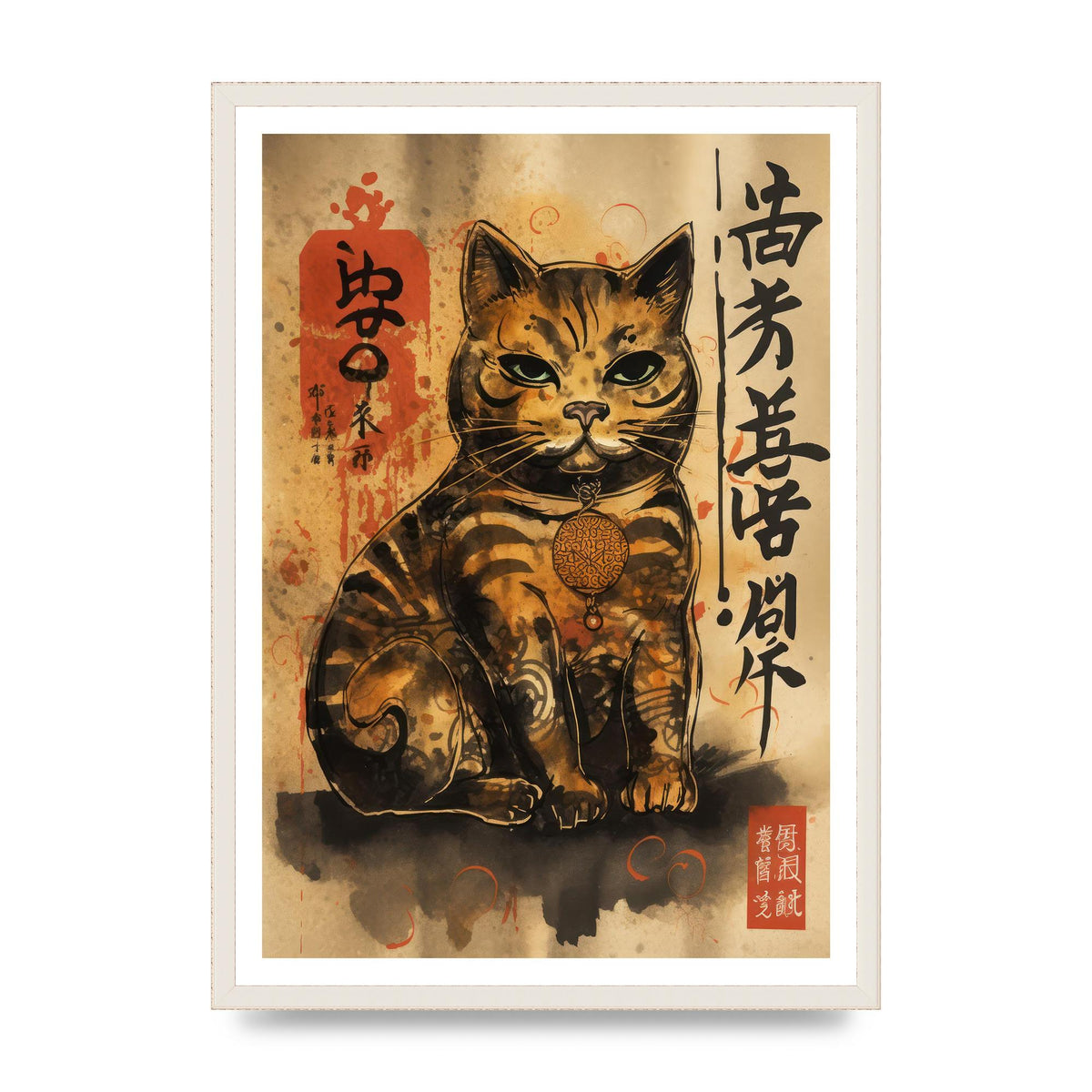 Maneki-Neko Sumi-e Sketch