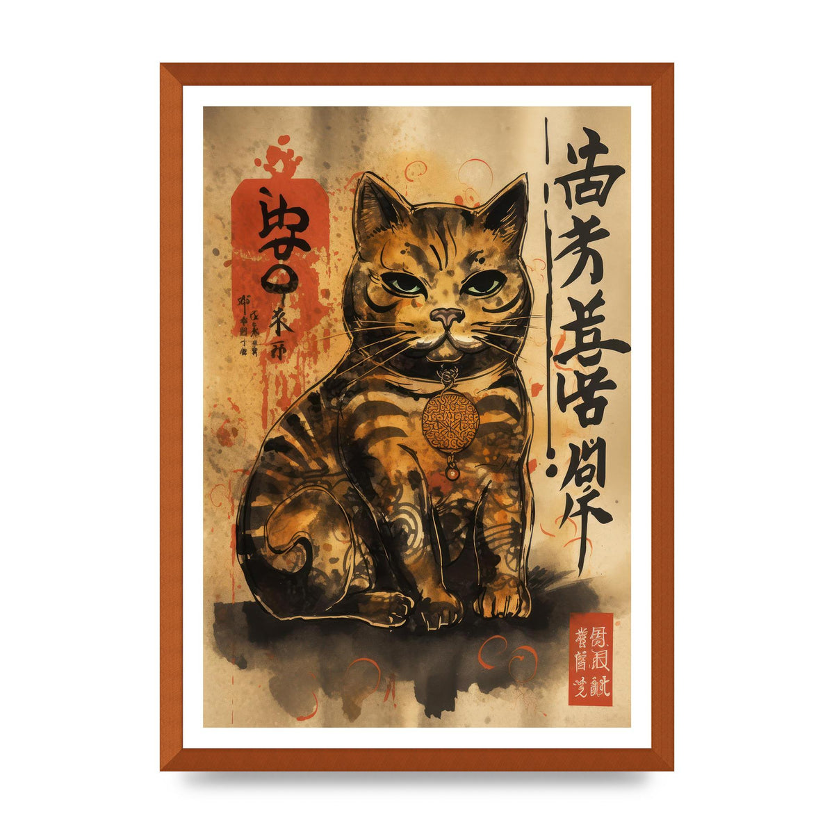 Maneki-Neko Sumi-e Sketch