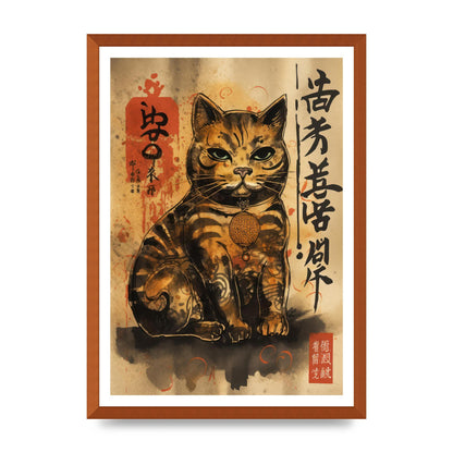 Maneki-Neko Sumi-e Sketch