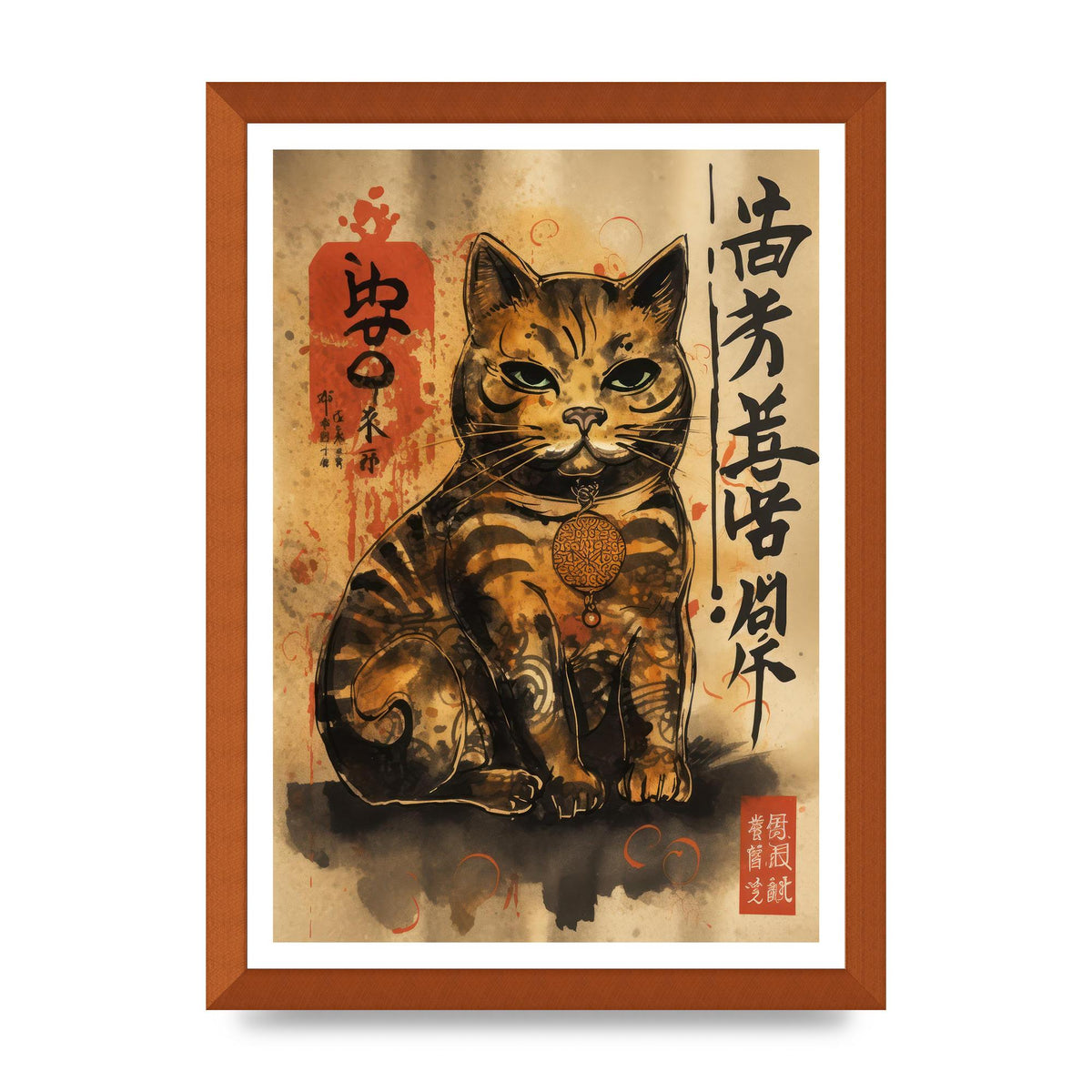 Maneki-Neko Sumi-e Sketch