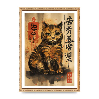 Maneki-Neko Sumi-e Sketch