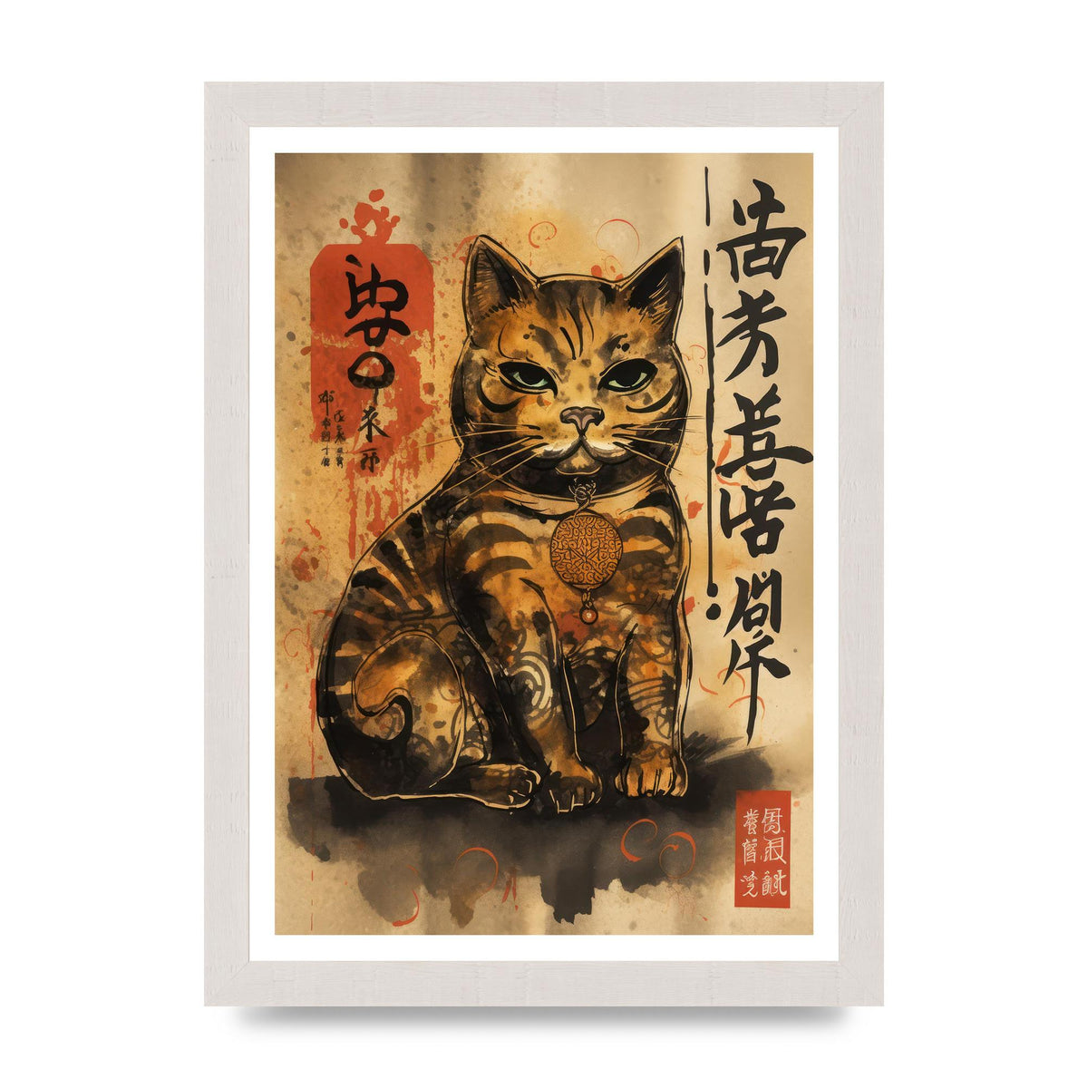 Maneki-Neko Sumi-e Sketch