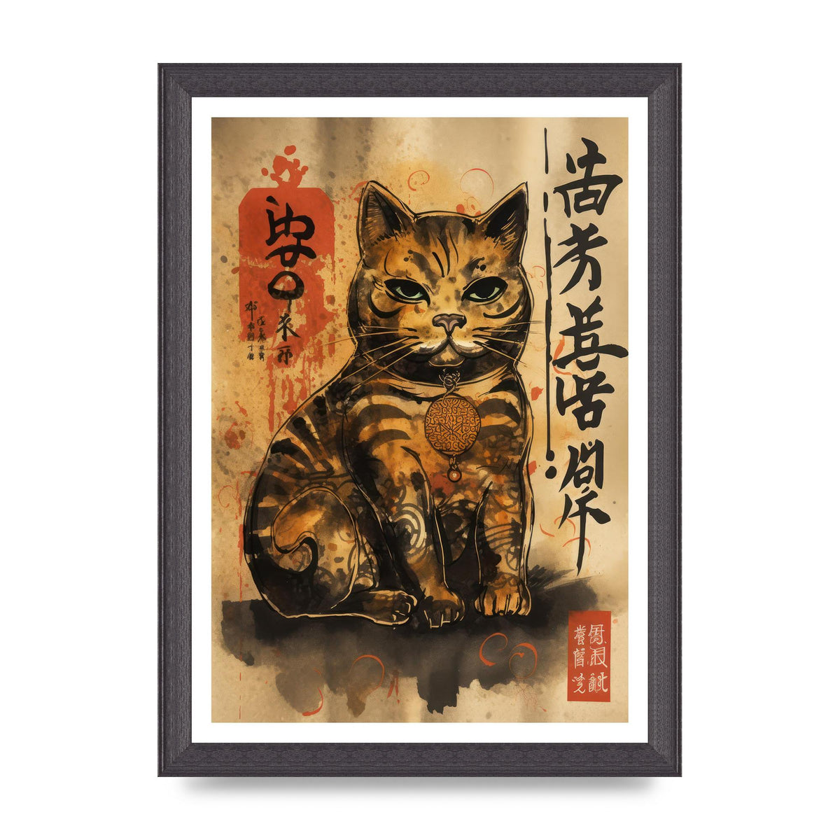 Maneki-Neko Sumi-e Sketch