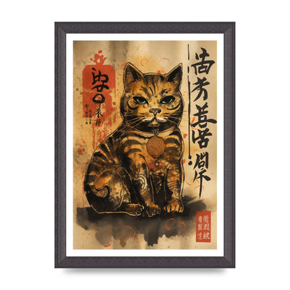 Maneki-Neko Sumi-e Sketch