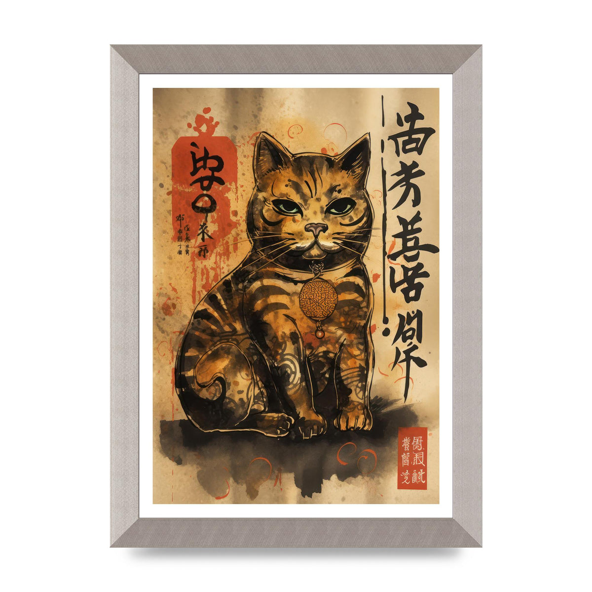 Maneki-Neko Sumi-e Sketch