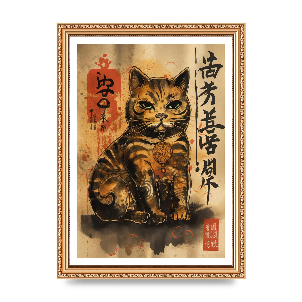 Maneki-Neko Sumi-e Sketch