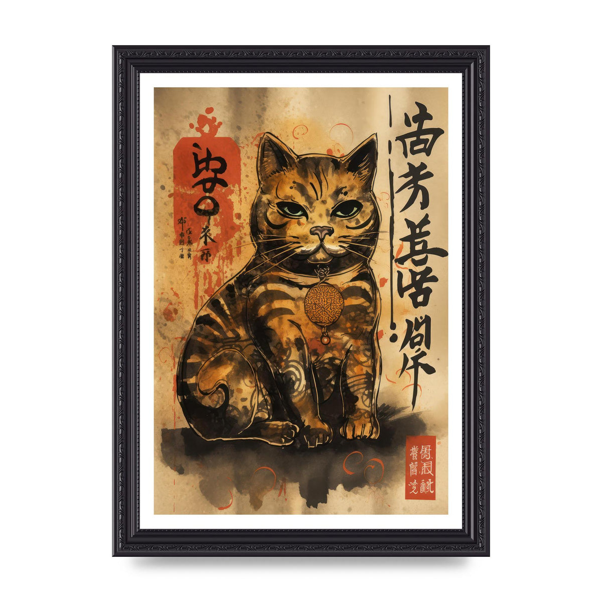 Maneki-Neko Sumi-e Sketch