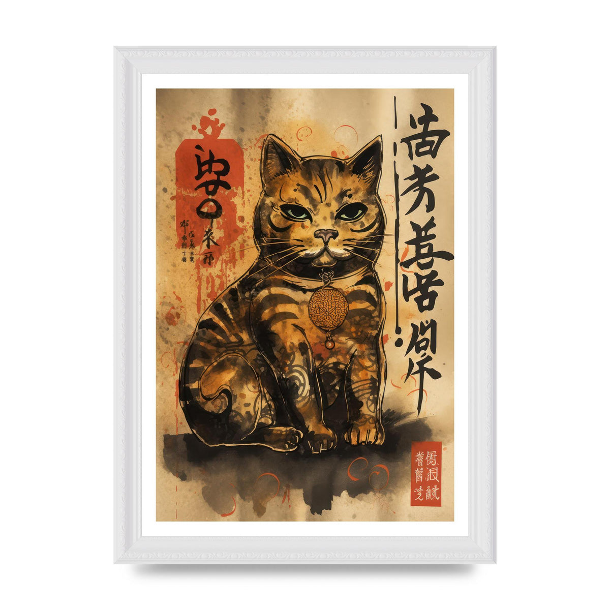Maneki-Neko Sumi-e Sketch