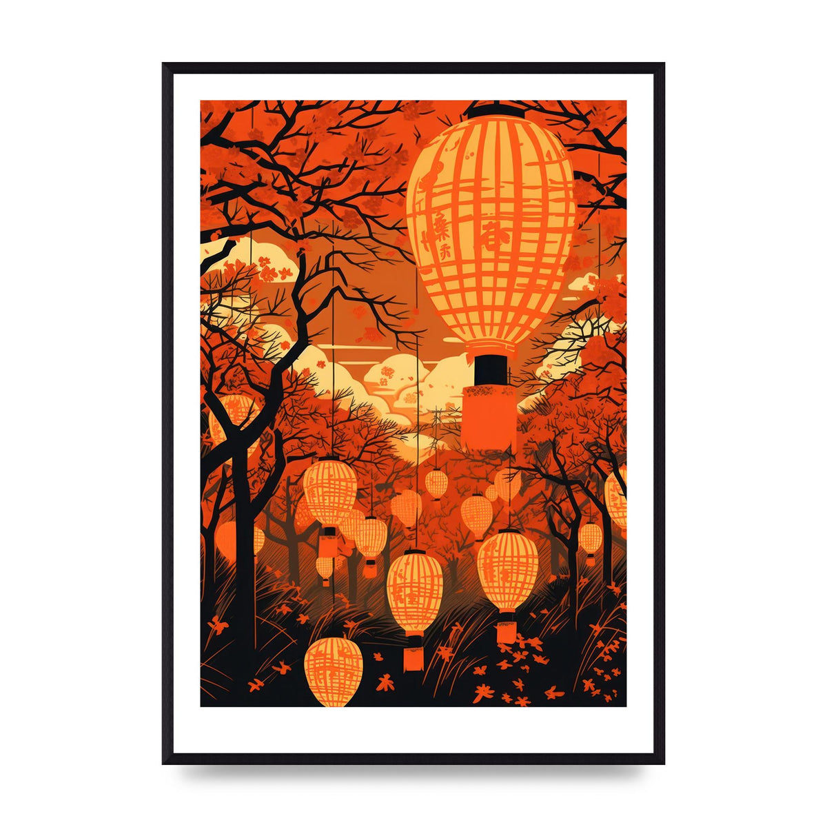 Breathtaking Lantern Festival Risograph