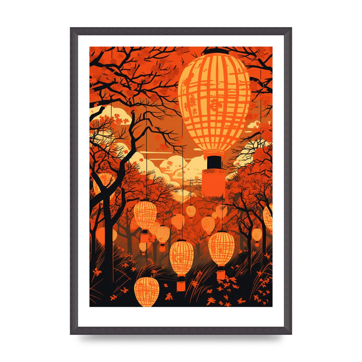 Breathtaking Lantern Festival Risograph