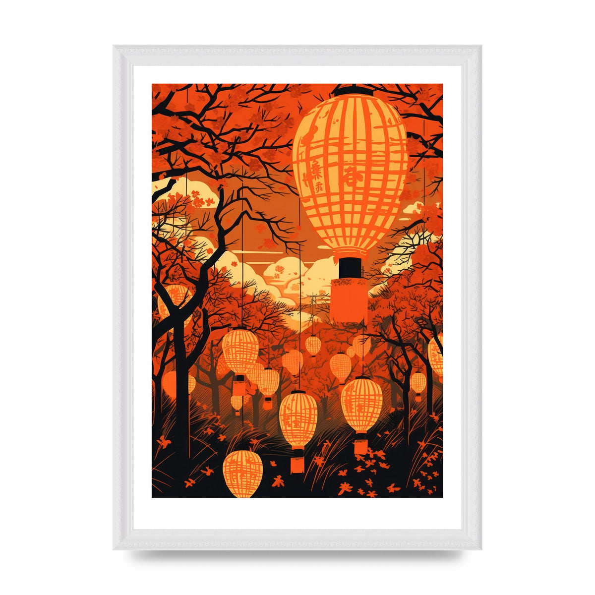Breathtaking Lantern Festival Risograph