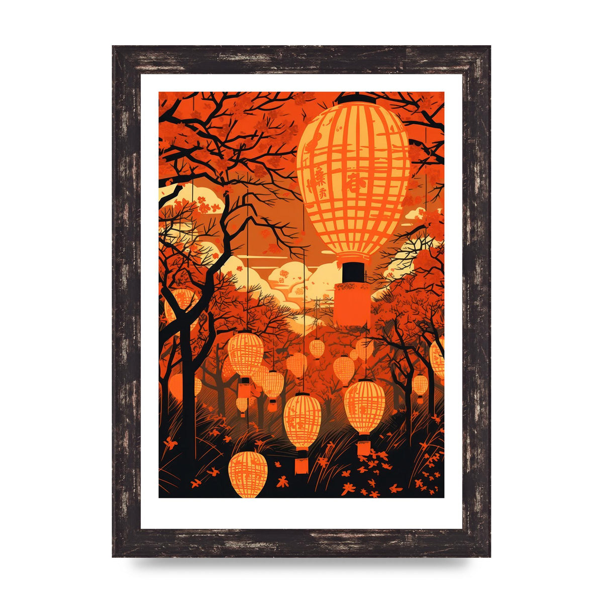 Breathtaking Lantern Festival Risograph