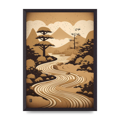 Zen Stone Garden Lithograph