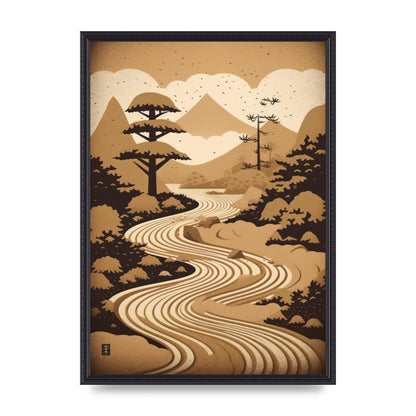 Zen Stone Garden Lithograph
