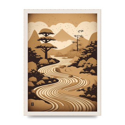Zen Stone Garden Lithograph