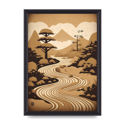 Zen Stone Garden Lithograph