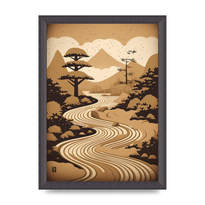 Zen Stone Garden Lithograph