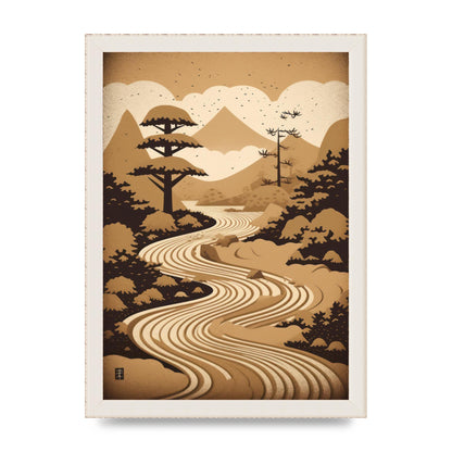Zen Stone Garden Lithograph