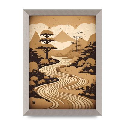 Zen Stone Garden Lithograph