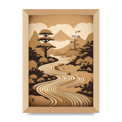 Zen Stone Garden Lithograph