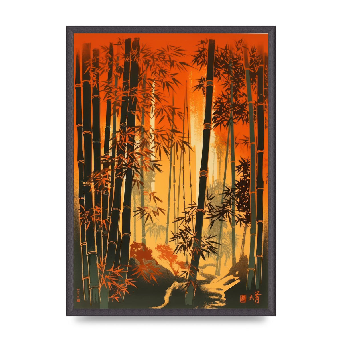 Majestic Bamboo Stalks Lithograph