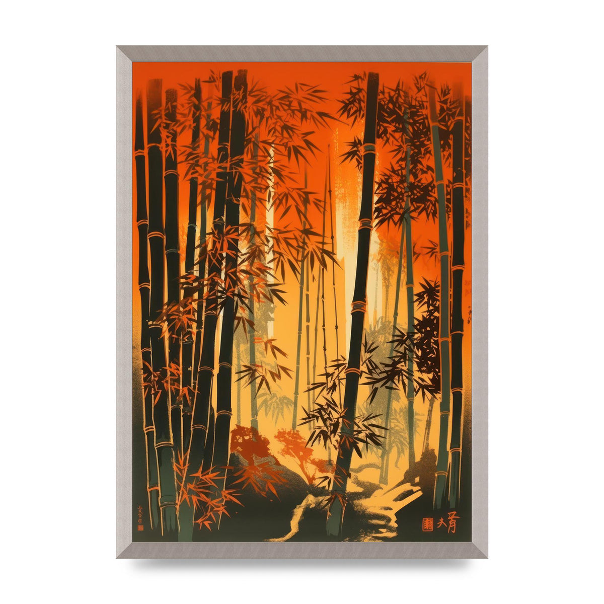 Majestic Bamboo Stalks Lithograph