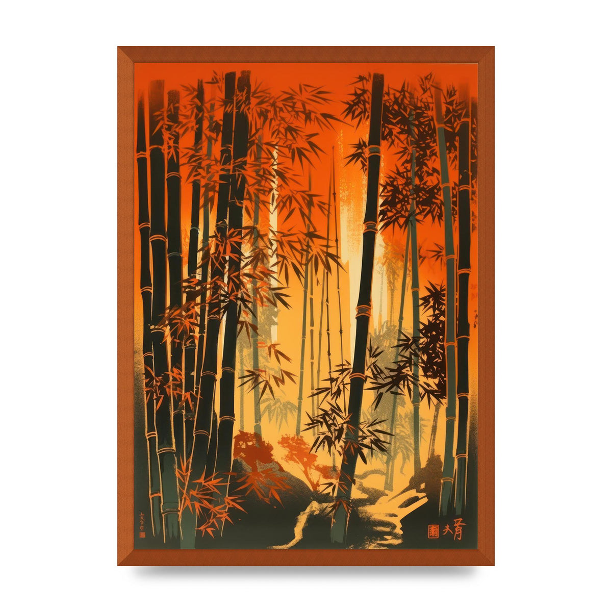 Majestic Bamboo Stalks Lithograph