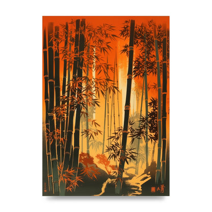 Majestic Bamboo Stalks Lithograph