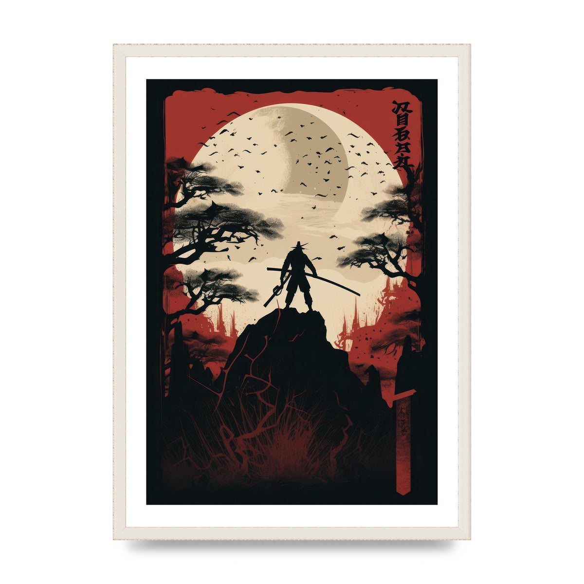 Mysterious Ninjas in Moonlit Scene