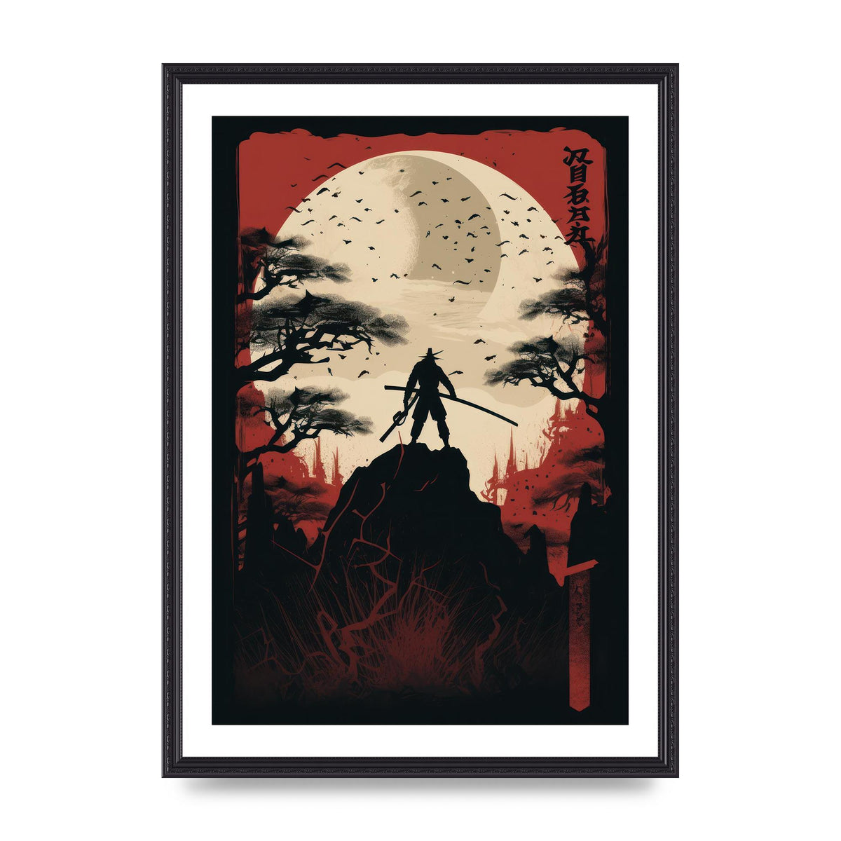 Mysterious Ninjas in Moonlit Scene