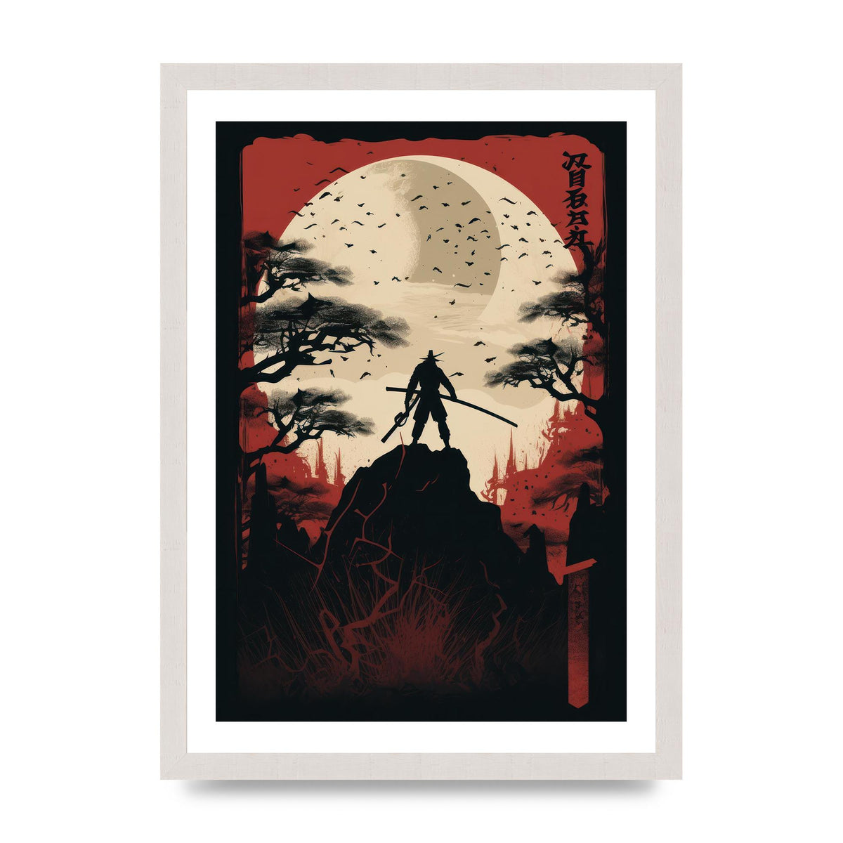 Mysterious Ninjas in Moonlit Scene