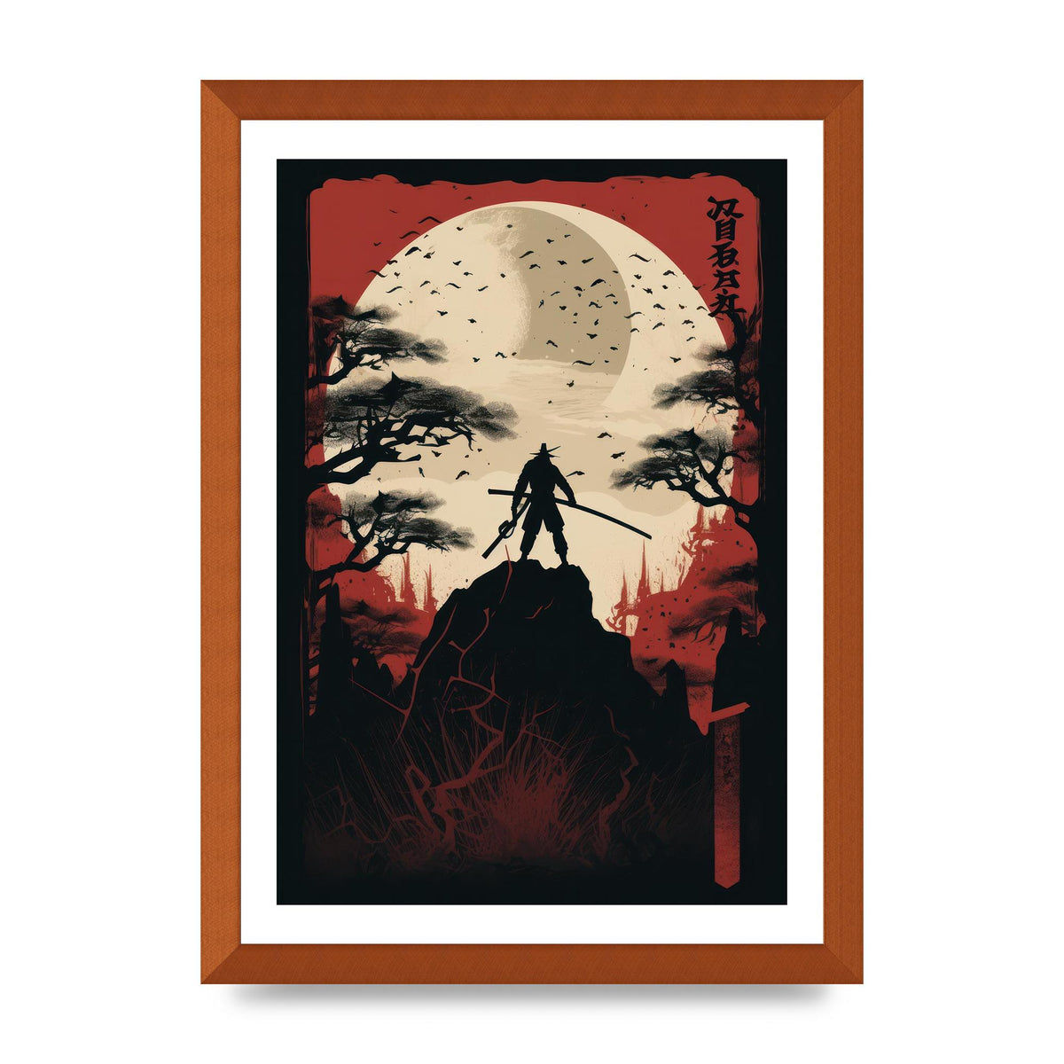 Mysterious Ninjas in Moonlit Scene