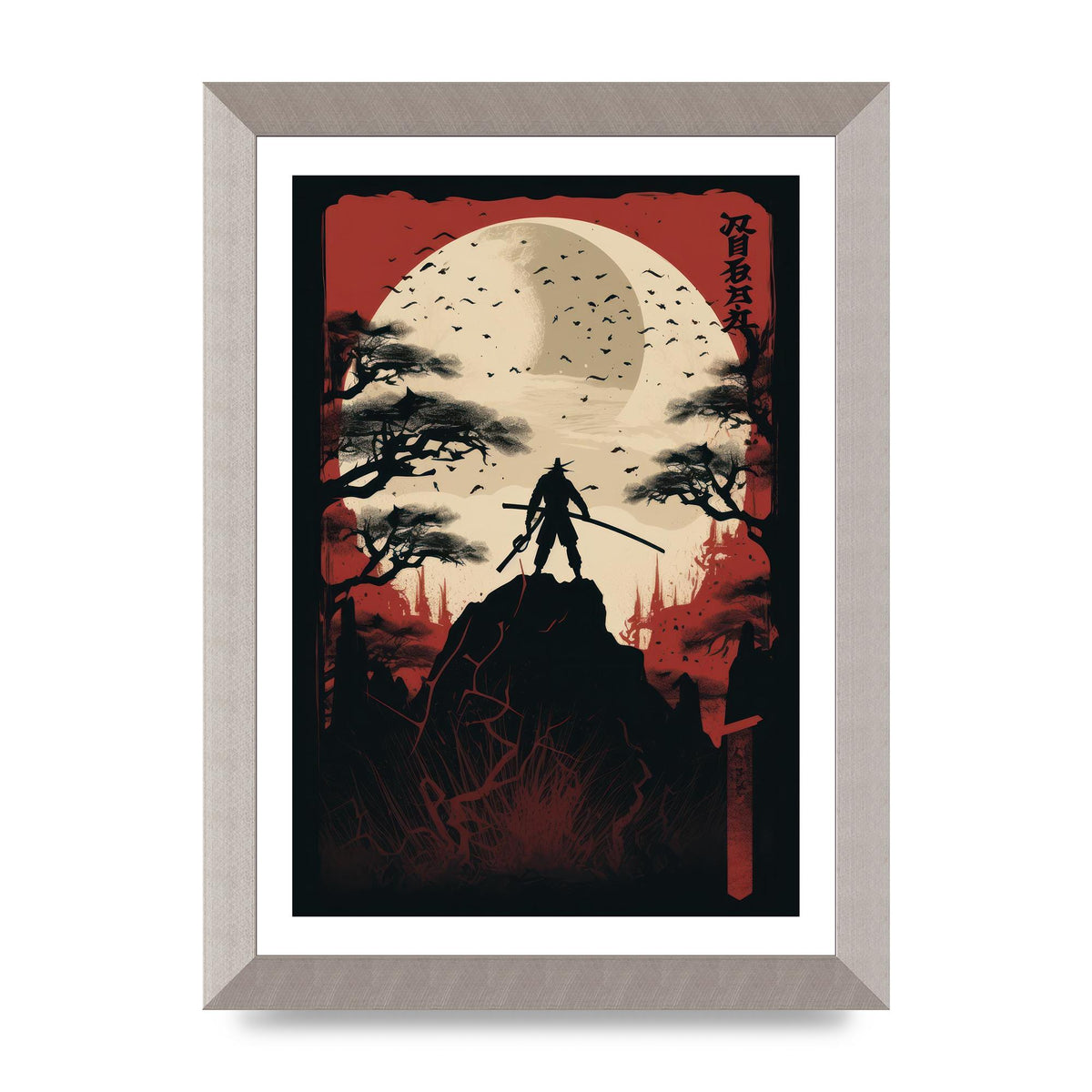 Mysterious Ninjas in Moonlit Scene