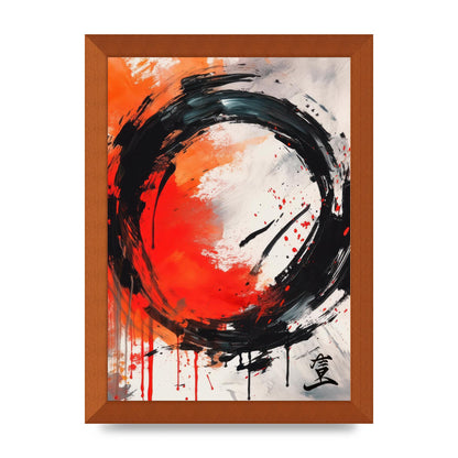 Simplistic Enso Zen Circle Canvas