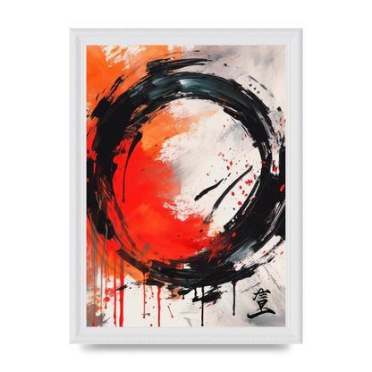 Simplistic Enso Zen Circle Canvas