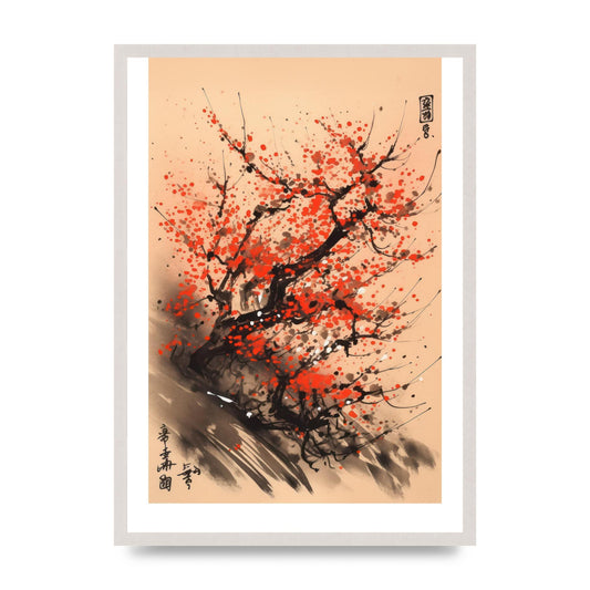 Cherry Blossoms Minimalist Print